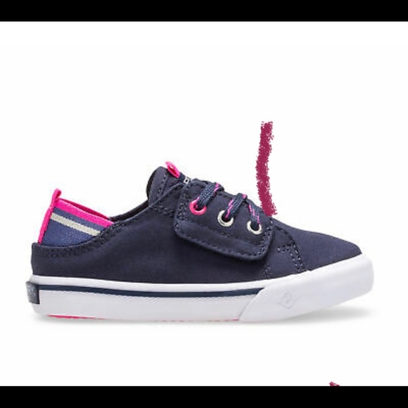 🌊 🚤 🌸 SPERRY HY-PORT JR GIRLS CASUAL SHOES in NAVY 🌊🌸 - Picture 5 of 5